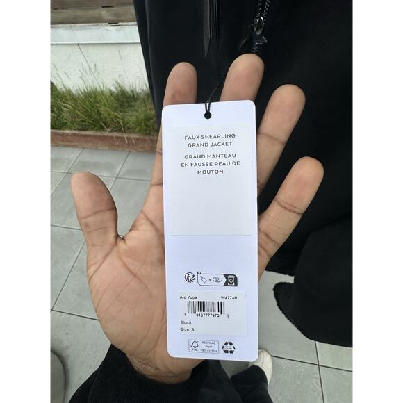 Faux Shearling Grand Jacket - Black | Size Small - Picture 3 of 10